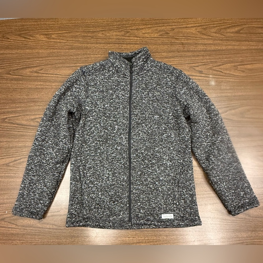 Avalanche Charcoal Fleece Jacket men’s size Medium